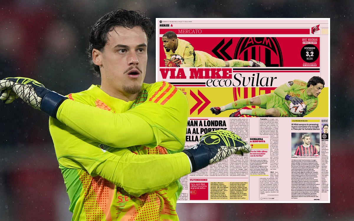 Svilar and Maignan gazzetta