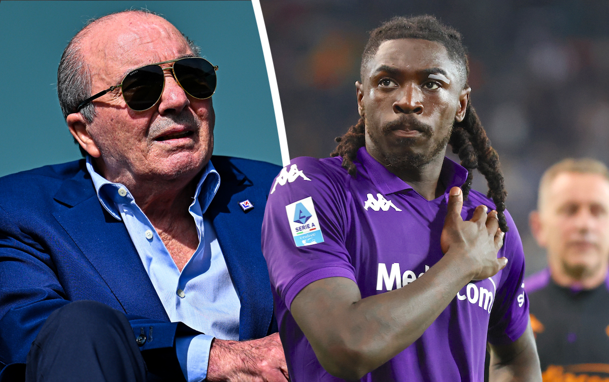 Moise Kean of Fiorentina rocco commisso