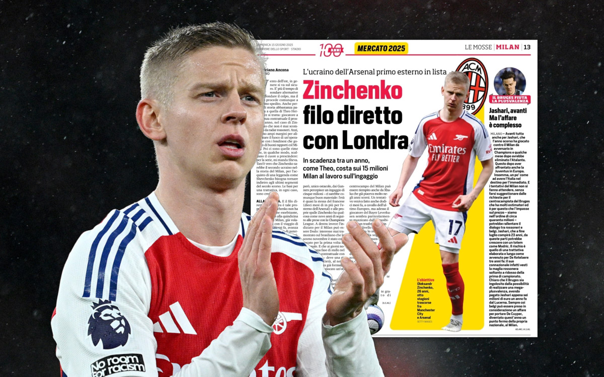 Zinchenko Milan corsport featured
