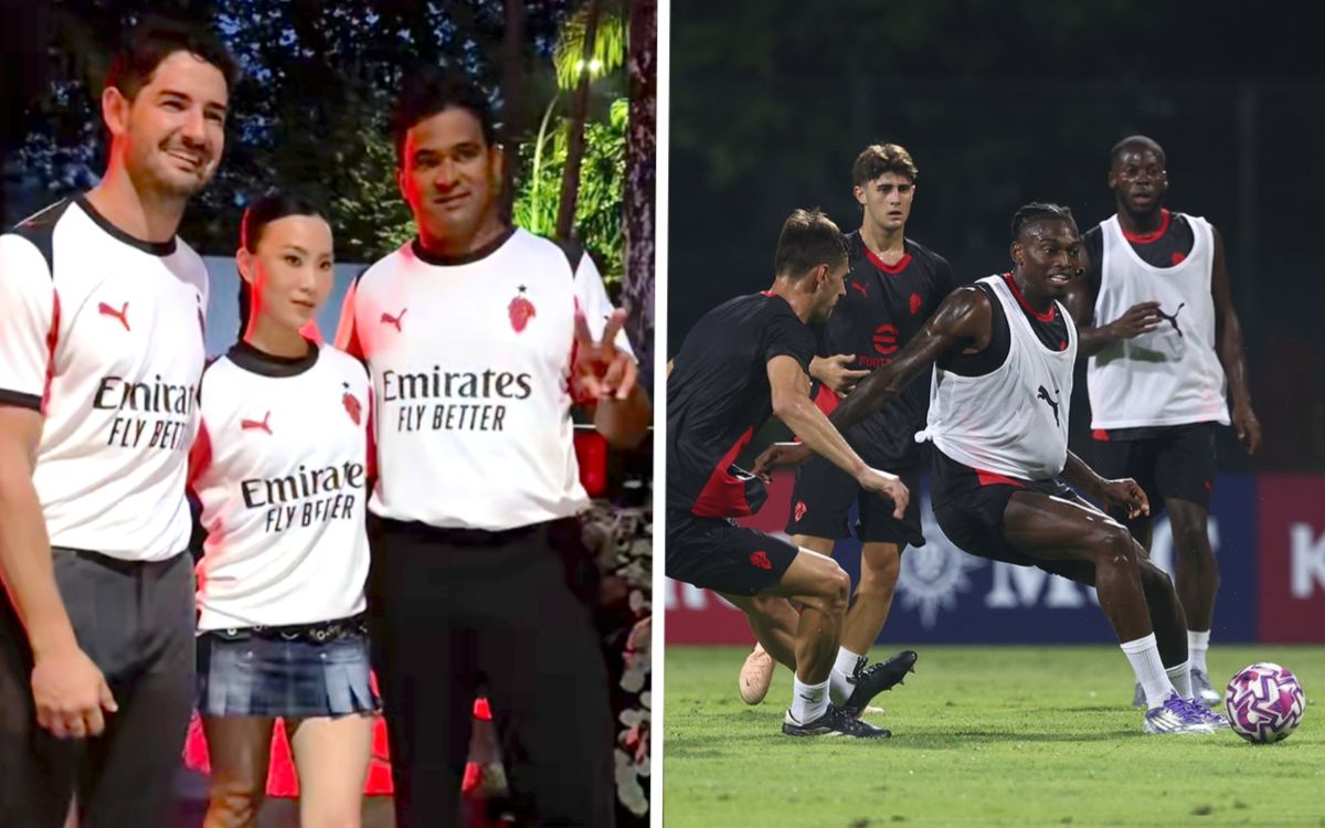 Pato and Serginho, photoshoot, PUMA event: AC Milan’s Singapore tour continues