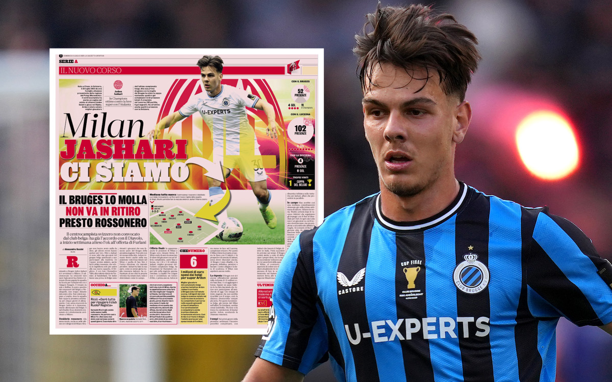 Ardon Jashari #30 of Club Brugge KV