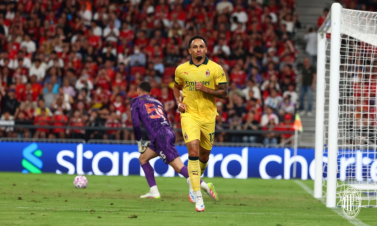 Noah Okafor MIlan goal