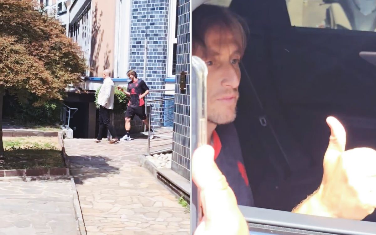 Watch: ‘Forza Milan’ – Modric leaves medical exam kitted out in Rossoneri gear