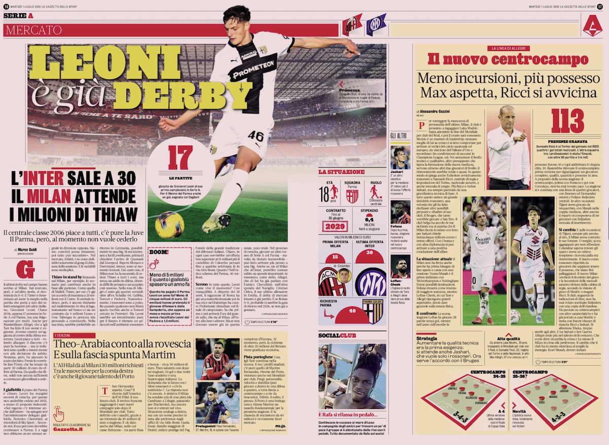 la gazzetta dello athletics  1 july