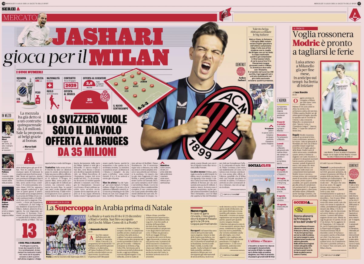 la gazzetta dello athletics  2 july