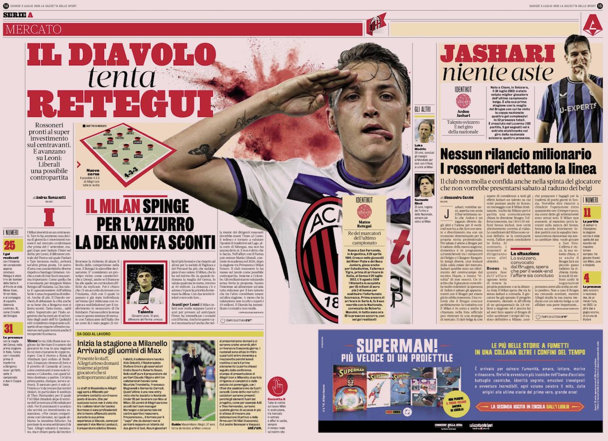la gazzetta dello athletics  3 july