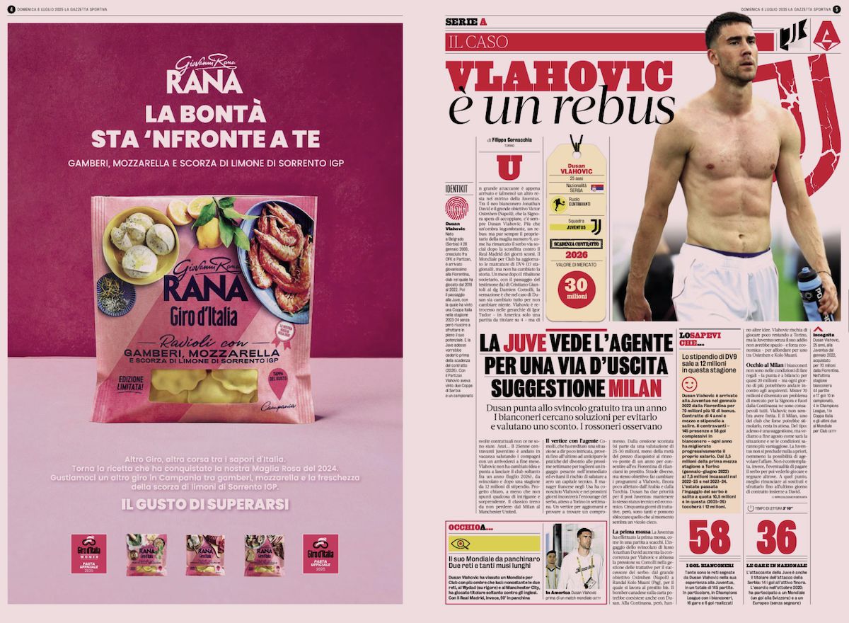 gazzetta dello sport 6 july