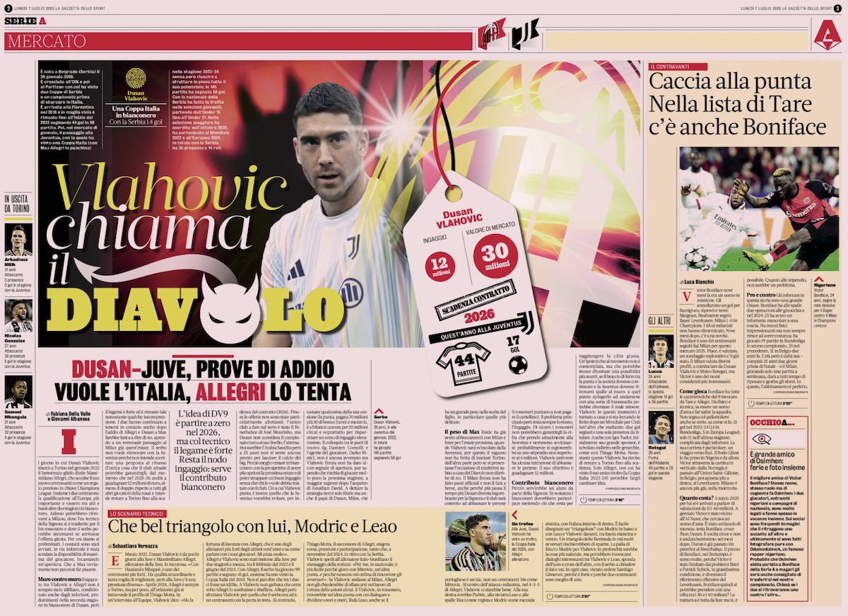 la gazzetta dello sport 7 july