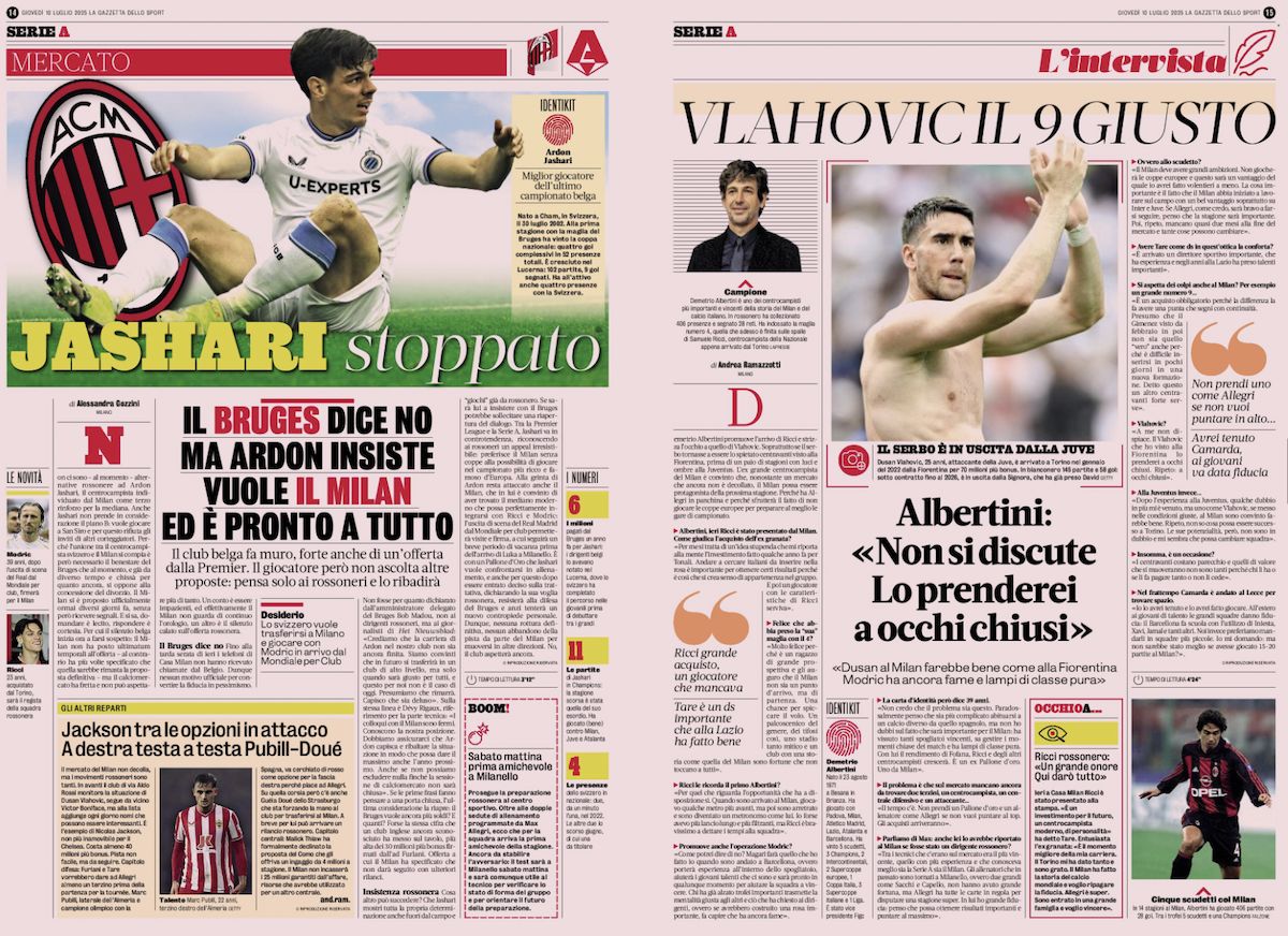 la gazzetta dello sport 10 july