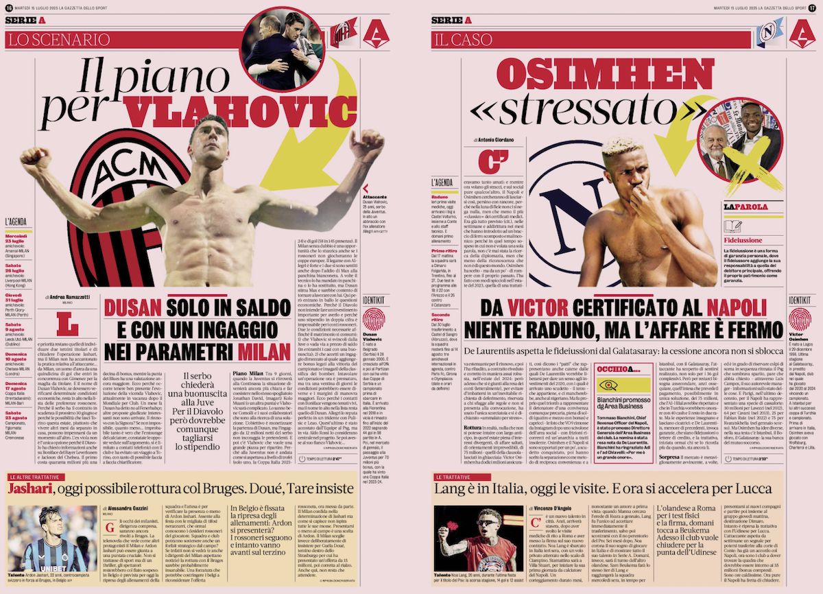 la gazzetta dello sport 15 july