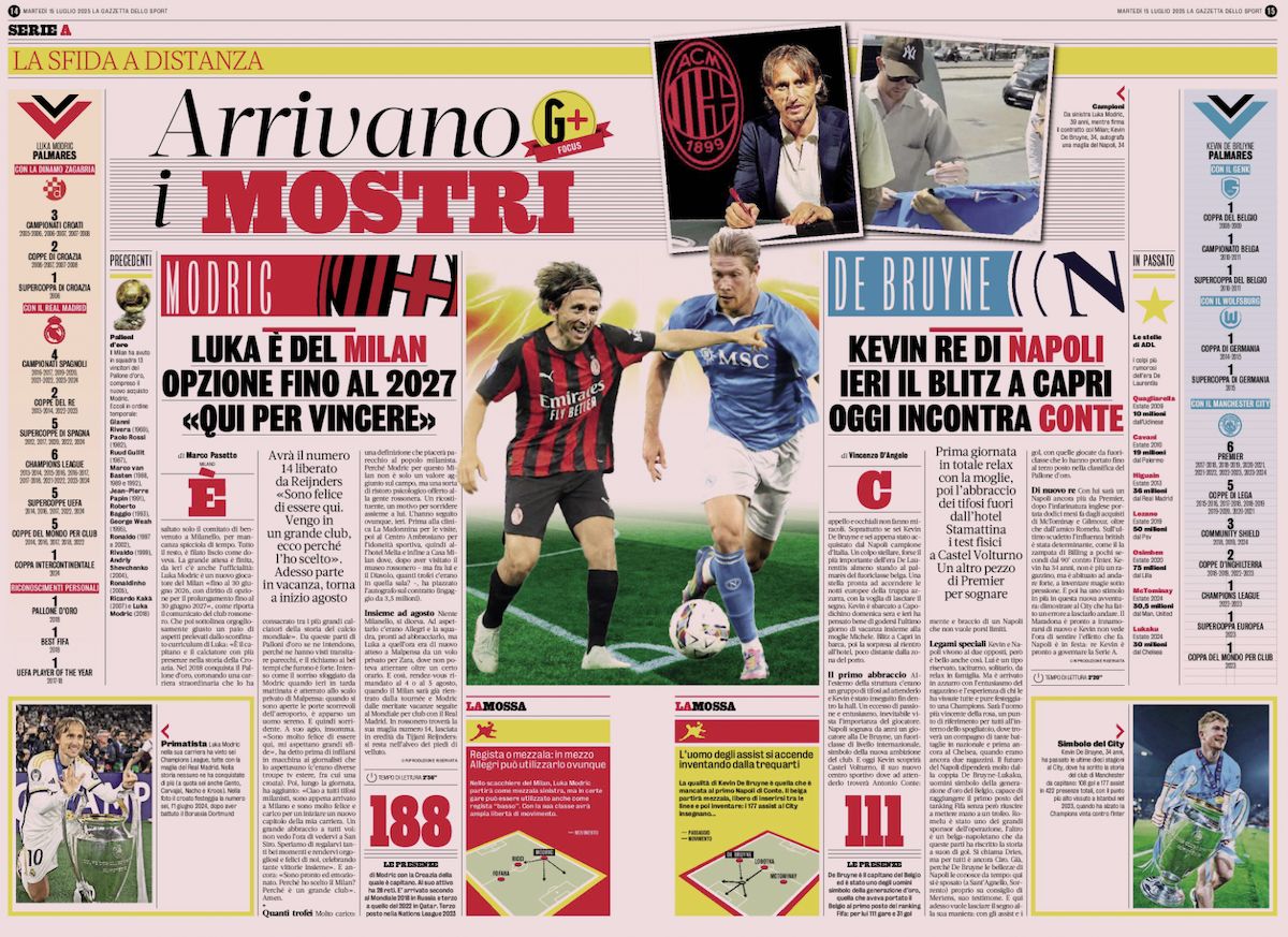 la gazzetta dello sport 15 july