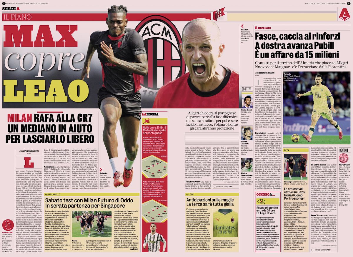 la gazzetta dello sport 16 july