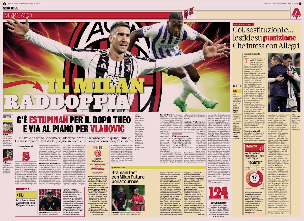 la gazzetta dello sport 19 july