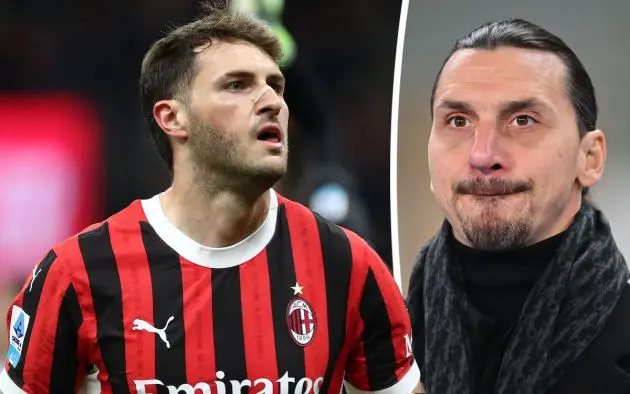Santiago Gimenez of AC Milan ibrahimovic