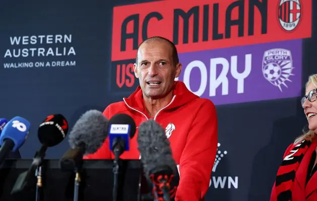 Allegri presser Perth