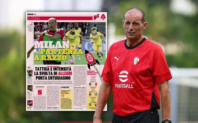 Allegri training regime gazzetta