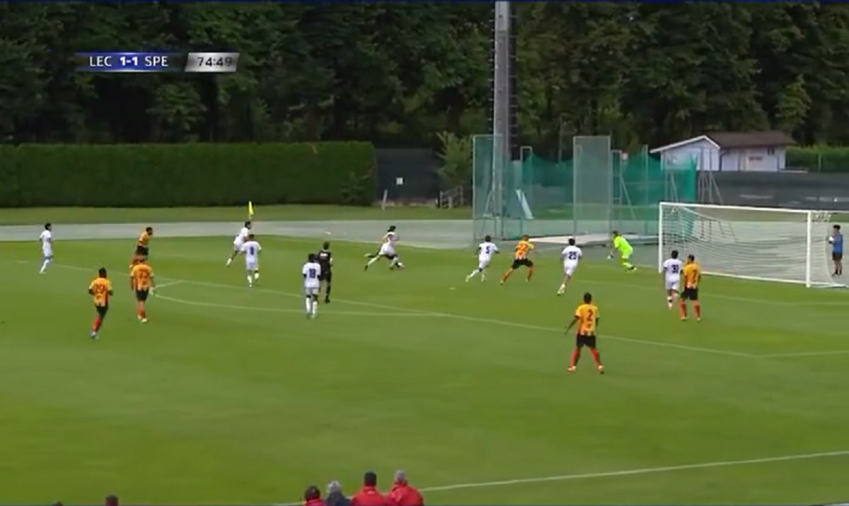 Camarda goal Lecce-Spezia