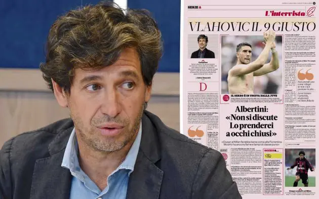 Demietro Albertini during the FIGC