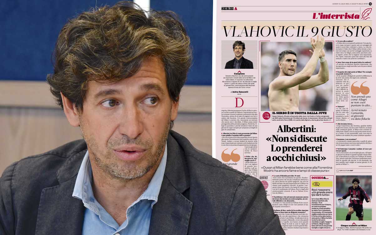 Demietro Albertini during the FIGC