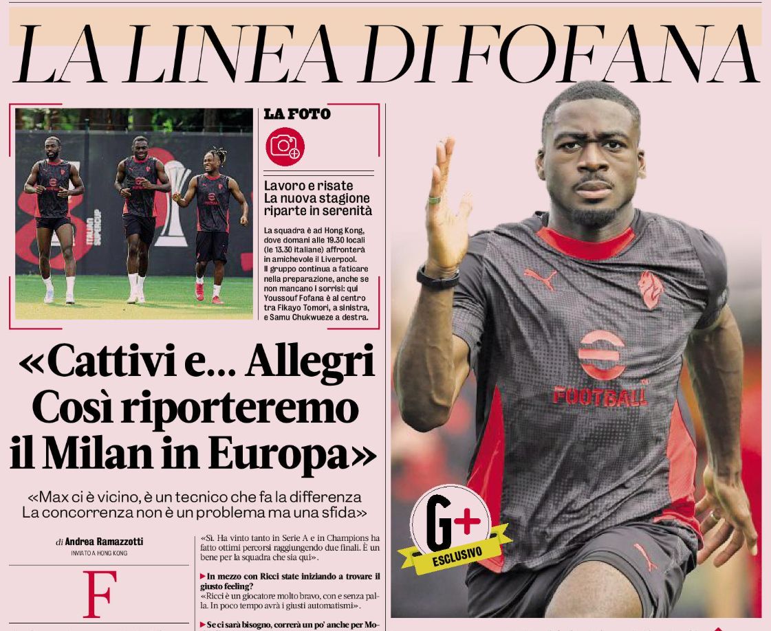Fofana gazzetta dello sport intreview
