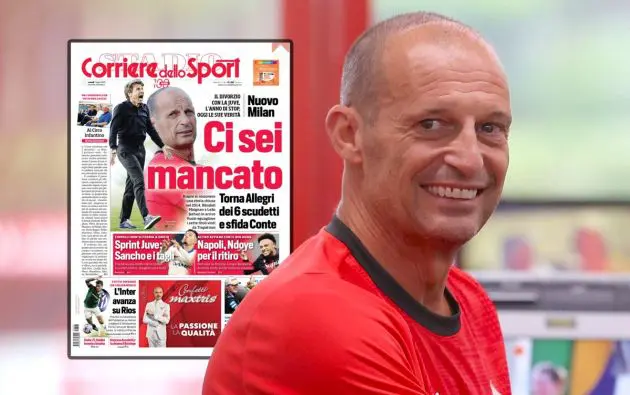 Head coach AC Milan Massimiliano Allegri