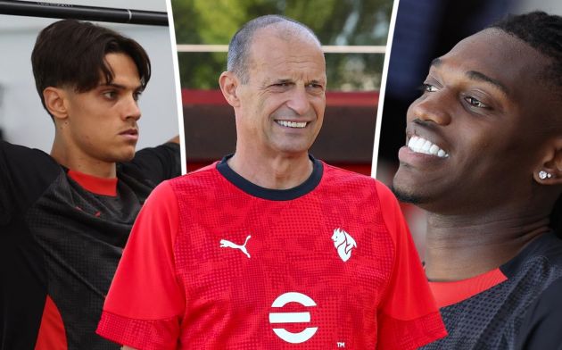 AC Milan Massimiliano Allegri looks on during a AC Milan ricci leao