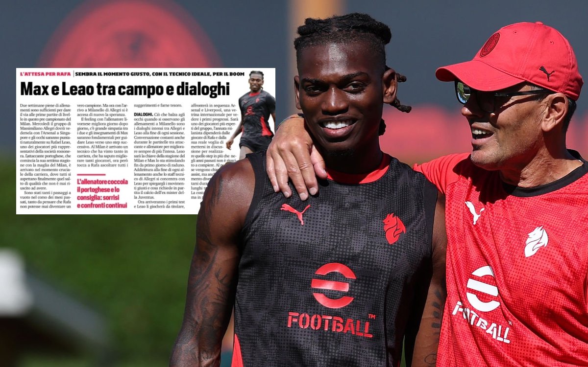 CorSport: How Allegri and his staff are handling the Leao mission in training