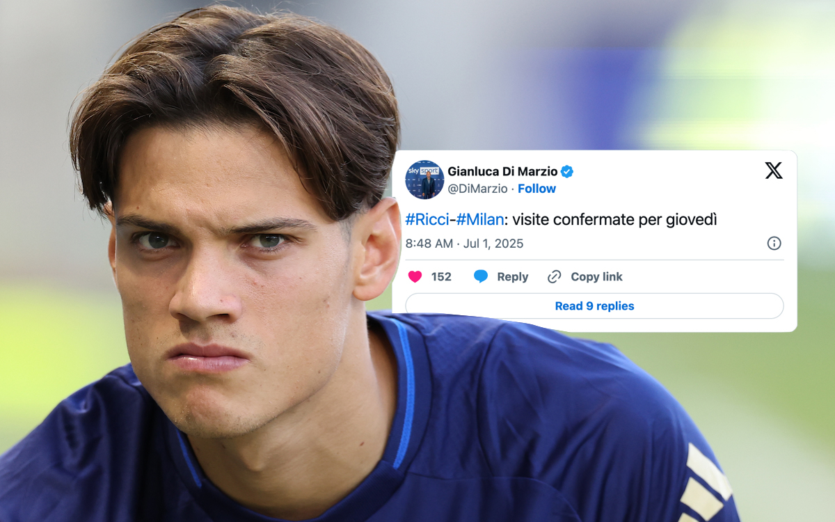 Reports: Ricci’s medical booked in ahead of €25m Milan move – when he will arrive