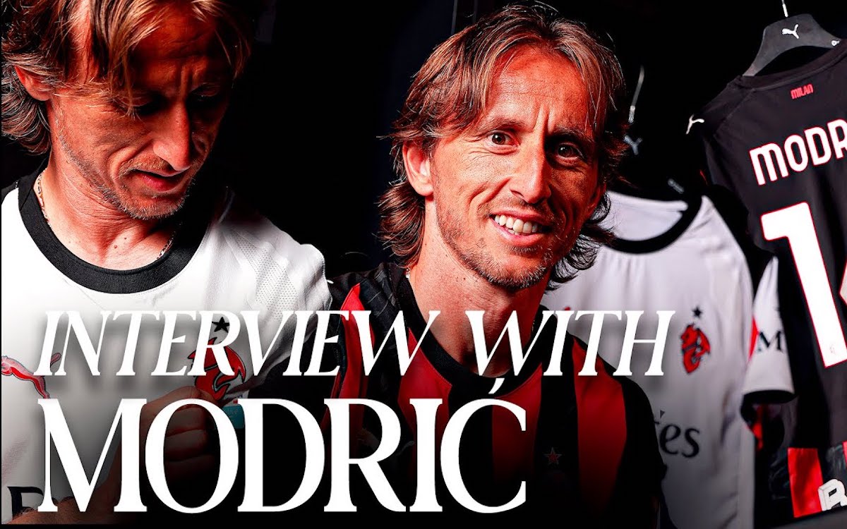 Modric discusses why he chose Milan, the No.14, childhood fandom and what he can bring