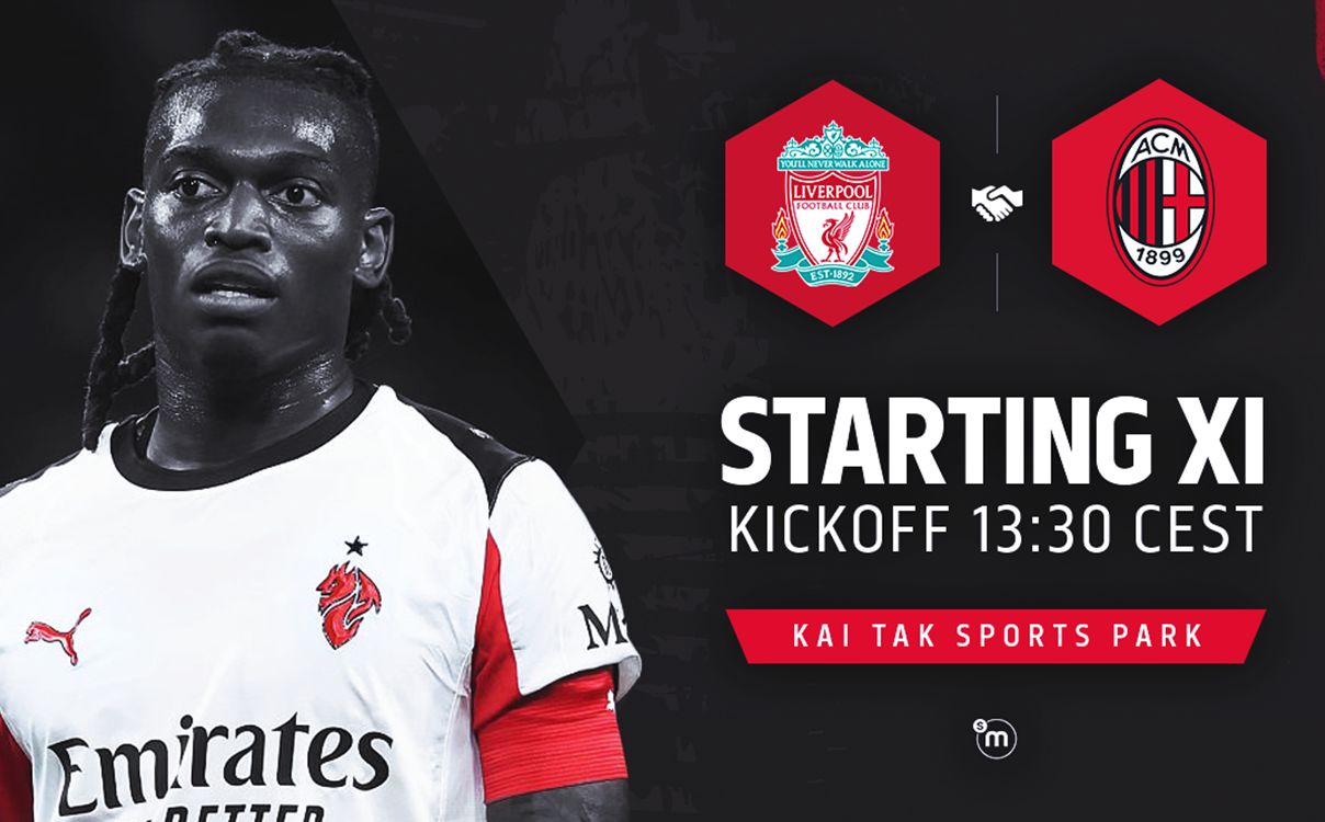 Starting XIs Liverpool-Milan