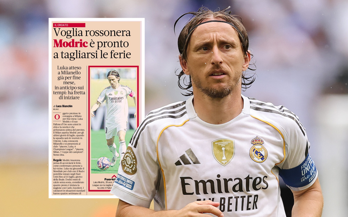 GdS: ‘Rossoneri desire’ – Modric ready to cut vacation short and join Milan early