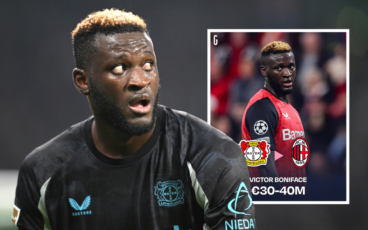 Victor Boniface of Leverkusen