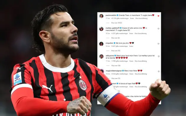 Theo farewell reactions