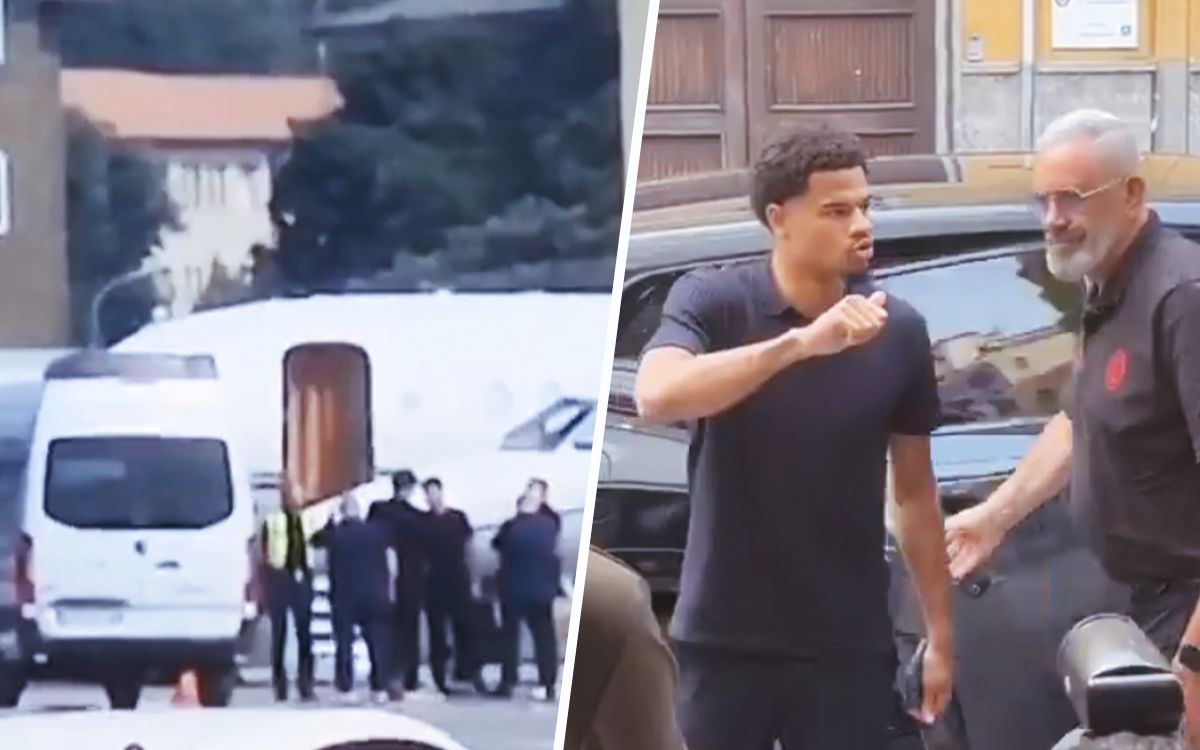 Watch: New signing Athekame arrives at Linate before Milan medical visit