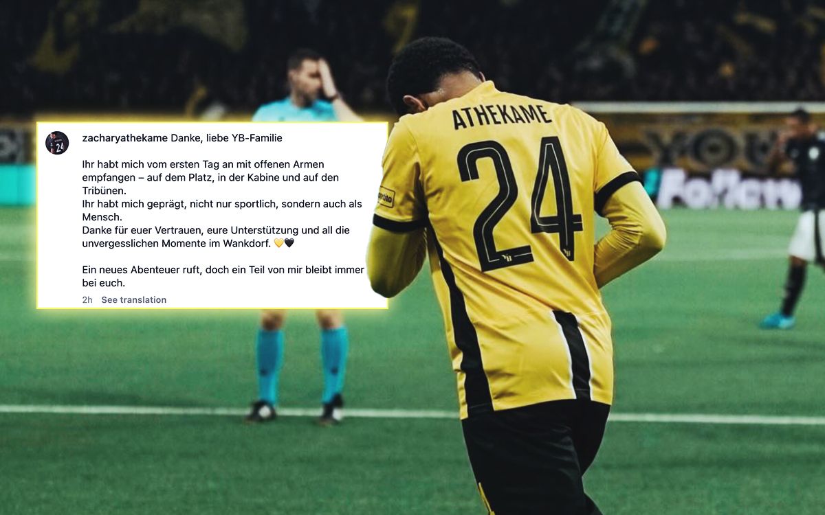 ‘Will always remain with you’ – Athekame says goodbye to Young Boys after Milan move