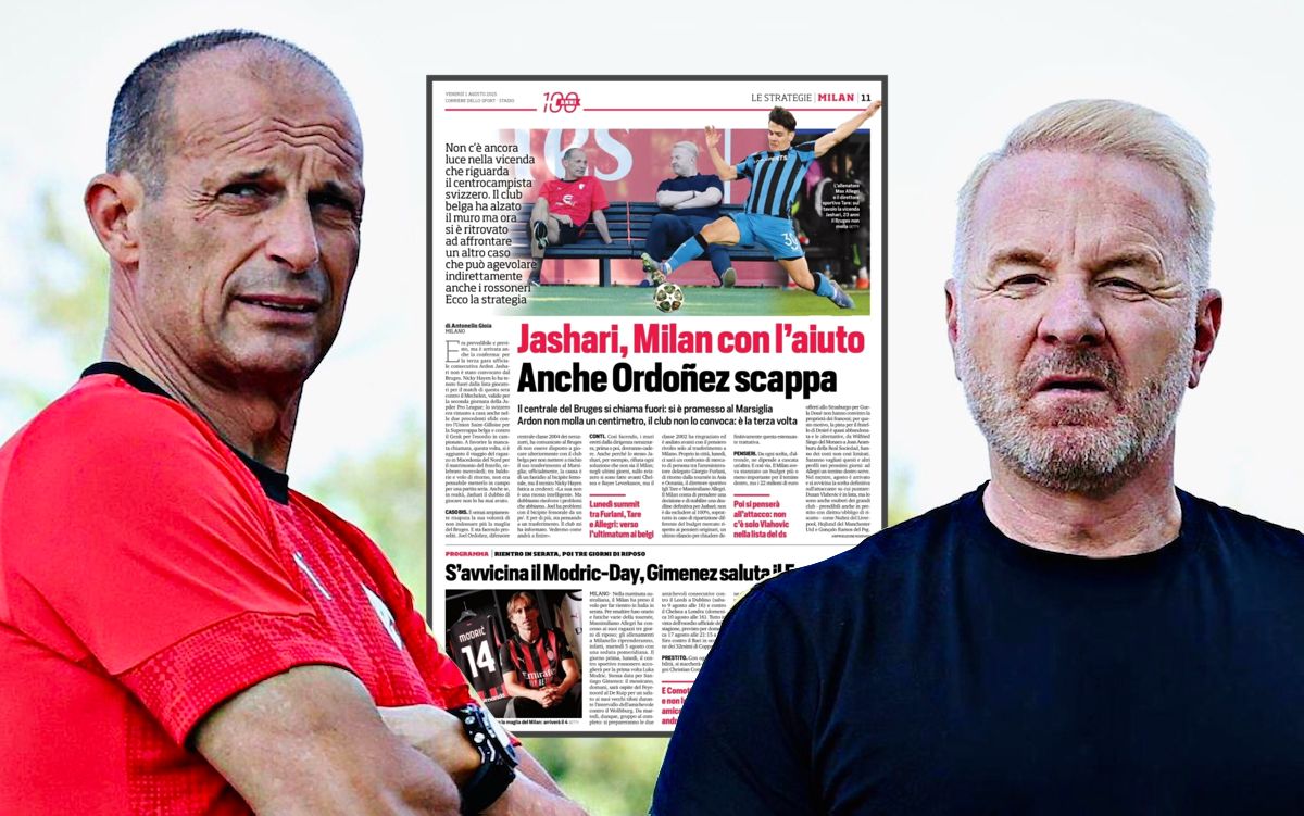 CorSport: Milan set Jashari deadline – final bid possible as Club Brugge risk mutiny