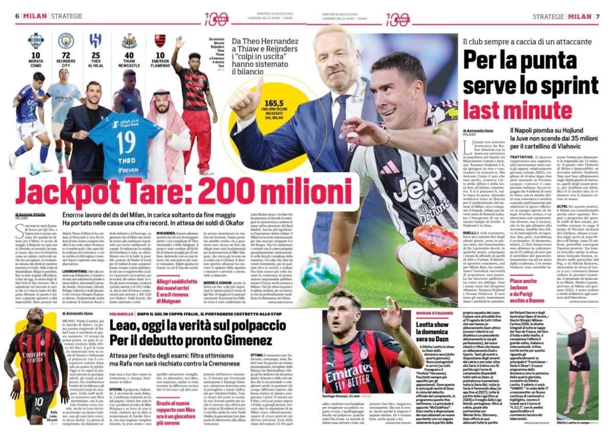 corriere dello sport 19 august