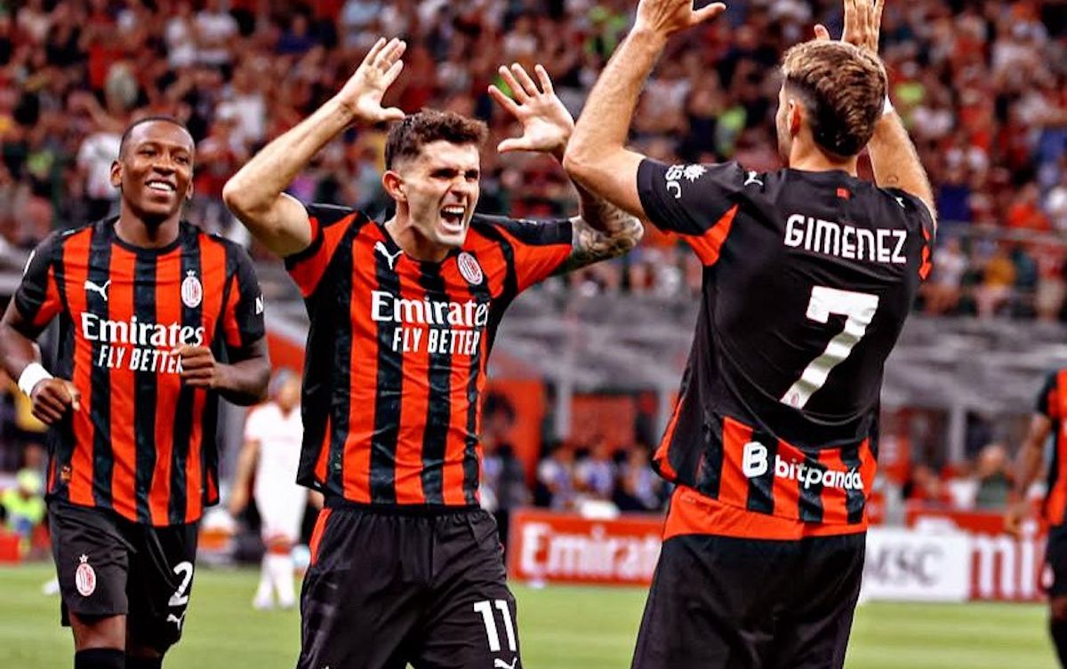 Watch: Pulisic and Gimenez link up to double Milan’s lead against Bari