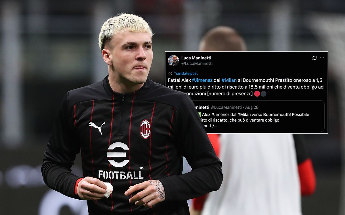 SM: Jimenez to Bournemouth ‘done’ – Milan exit structured with ‘mandatory’ potential