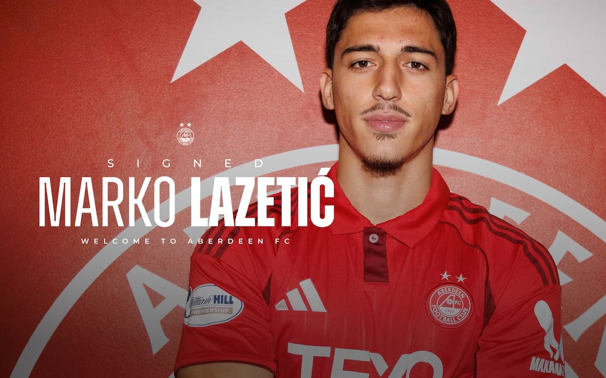 Official: AC Milan announce Marko Lazetic has joined Aberdeen permanently