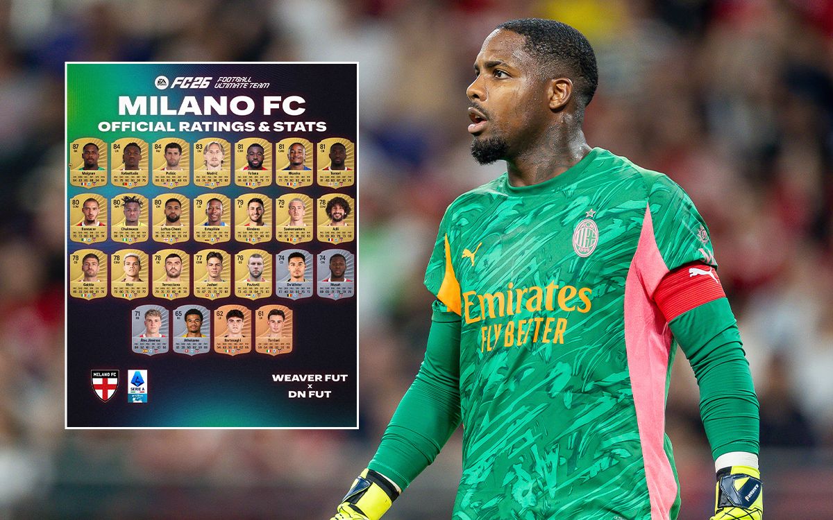 Maignan the highest as AC Milan EA’s FC26 ratings are unveiled – photo