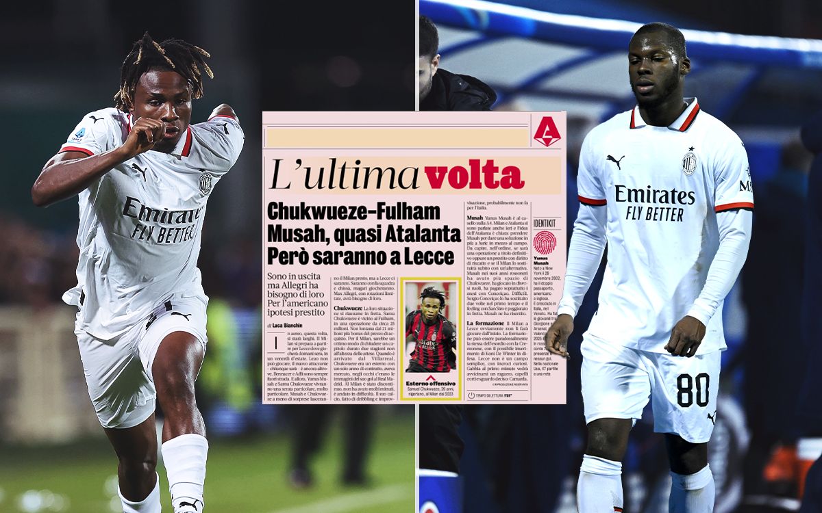 GdS: Chukwueze and Musah will be present for Lecce clash despite nearing exits