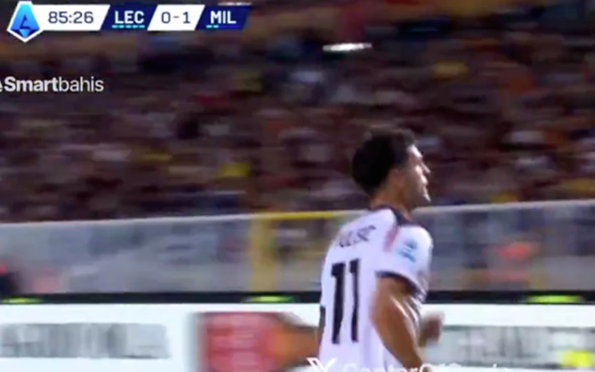 Watch: Pulisic doubles Milan lead in testing game against Lecce