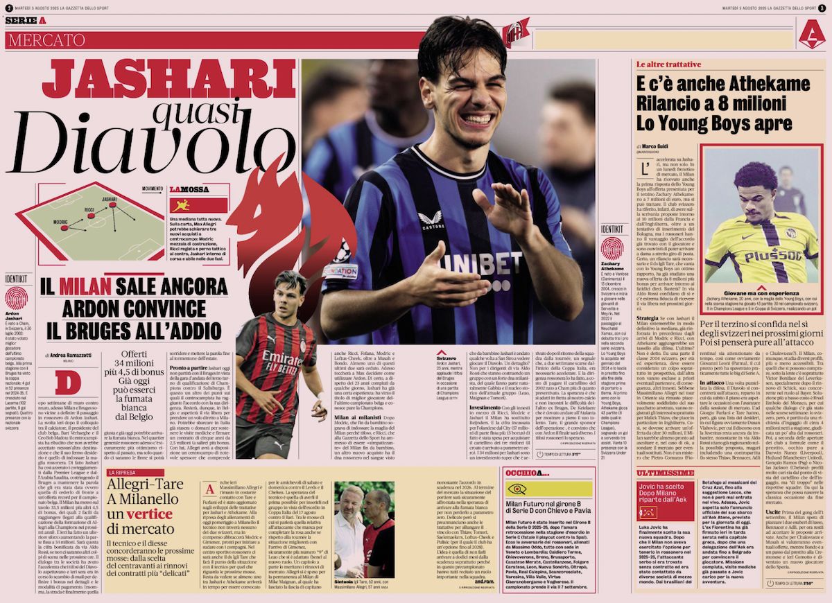 la gazzetta dello sport 5 august