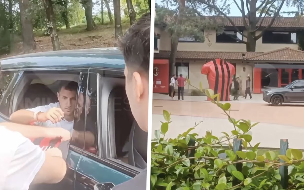 Pulisic the first to arrive at Milanello as Modric and Gimenez follow – video