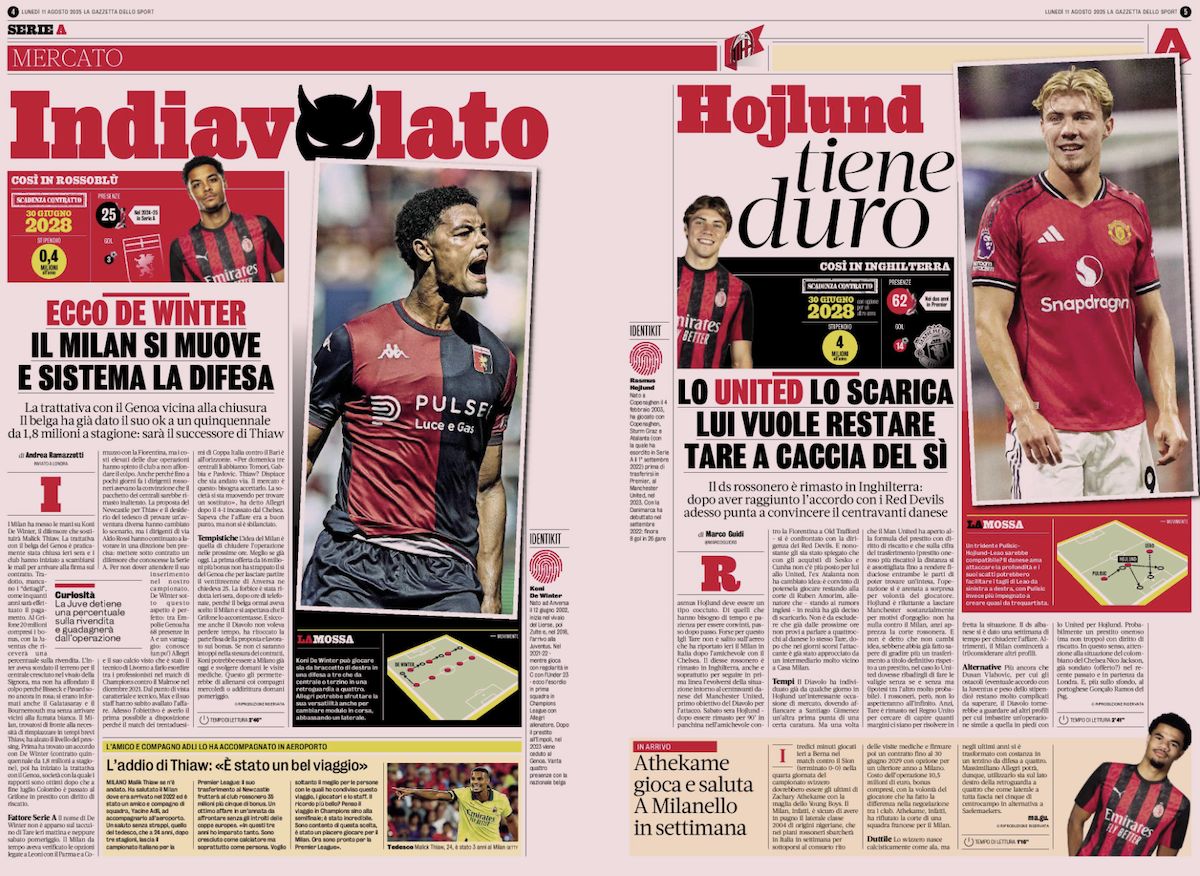 la gazzetta dello sport 11 august