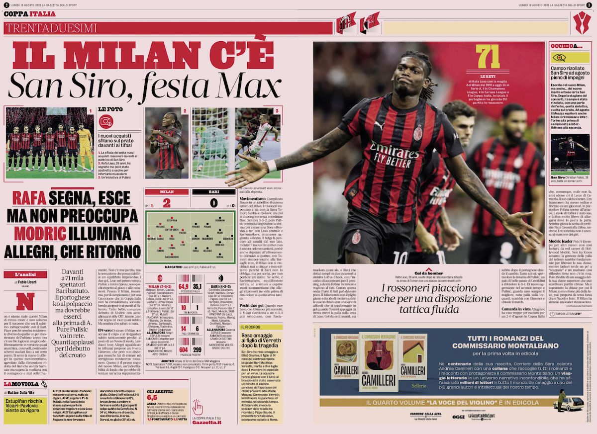Gazzetta dello Sport August 19 2025