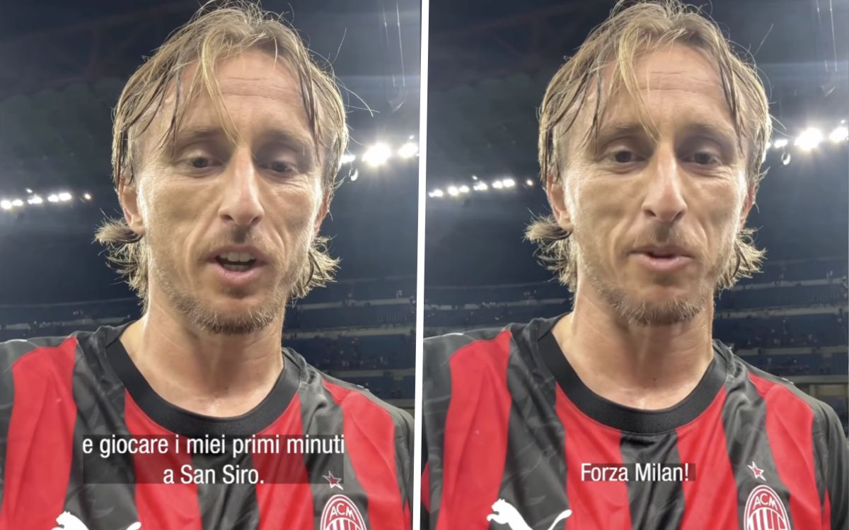 Modric sends message to fans after San Siro debut: “Forza Milan!” – video