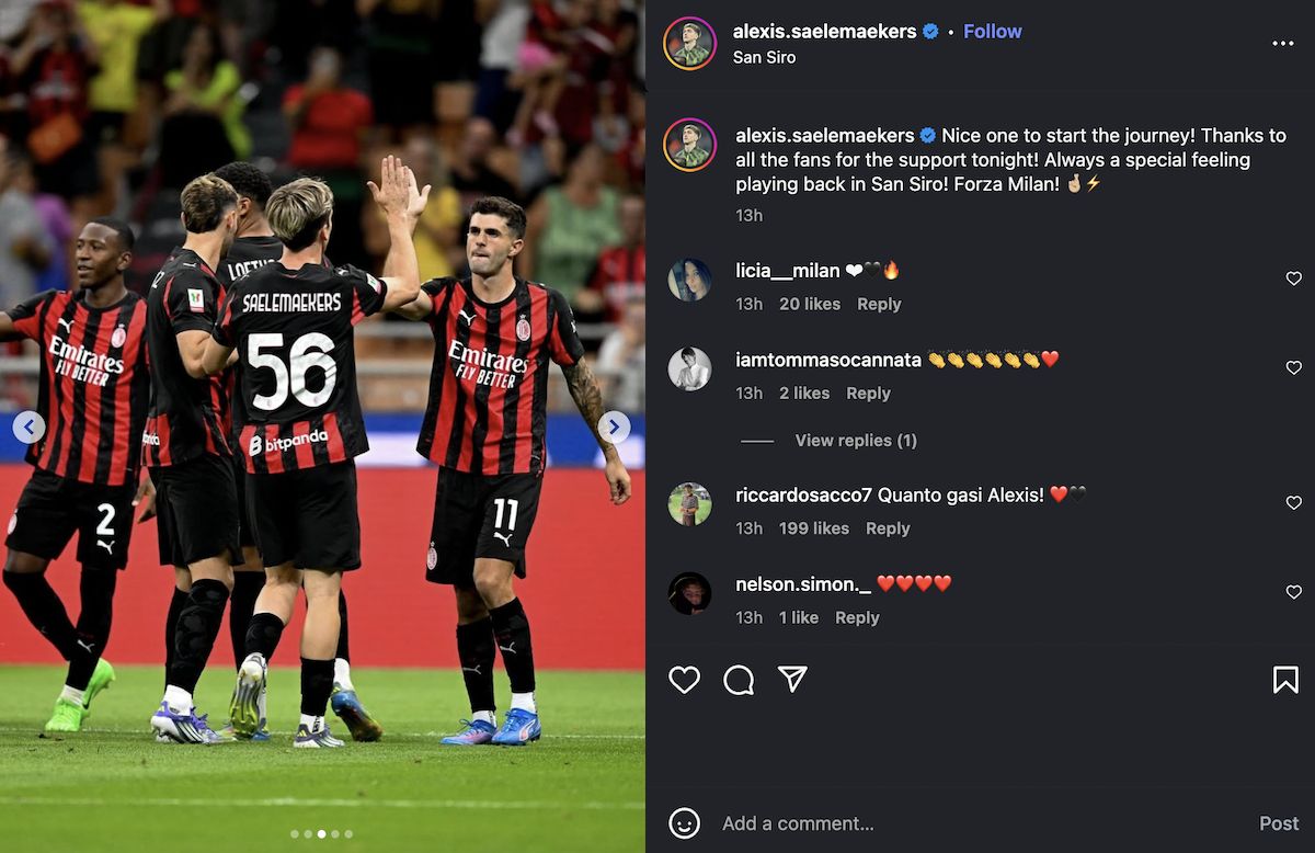Photos: Milan players react to Bari win on social media – “A great win in our stadium”