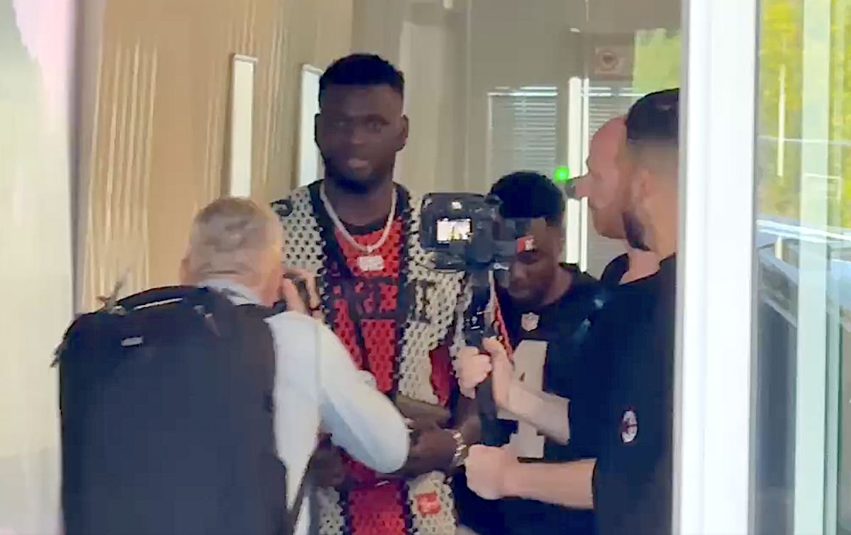 Watch: Victor Boniface arrives in Italy ahead of AC Milan move